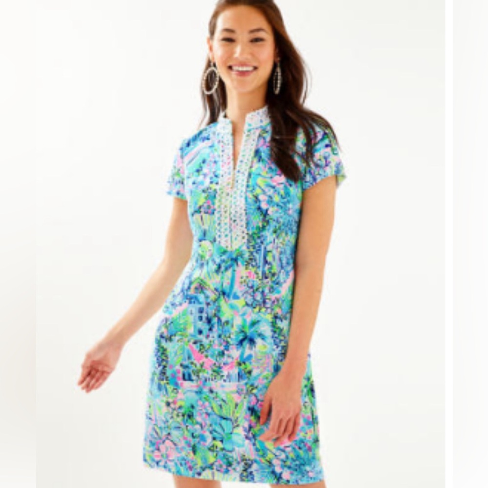 Lilly Pulitzer Adrena Stretch Shift Dress - Picture 1 of 3